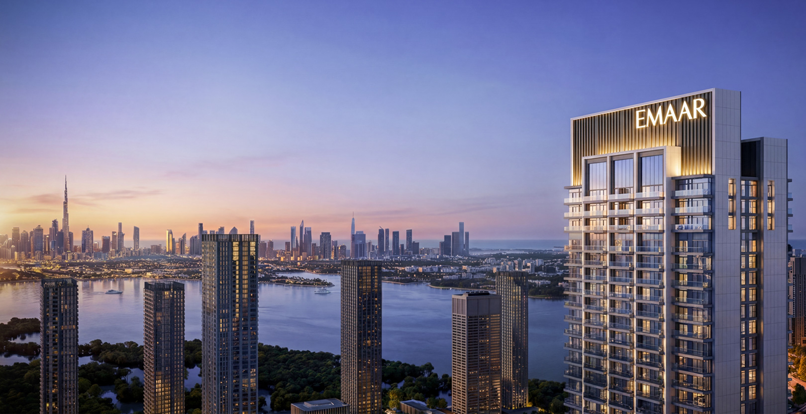 Valia at Dubai Creek Harbour in Emaar developer imagery